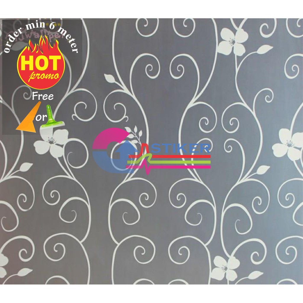

STIKER / STICKER KACA MOTIF ( WHITE ROSE ) LEBAR BAHAN 120 CM