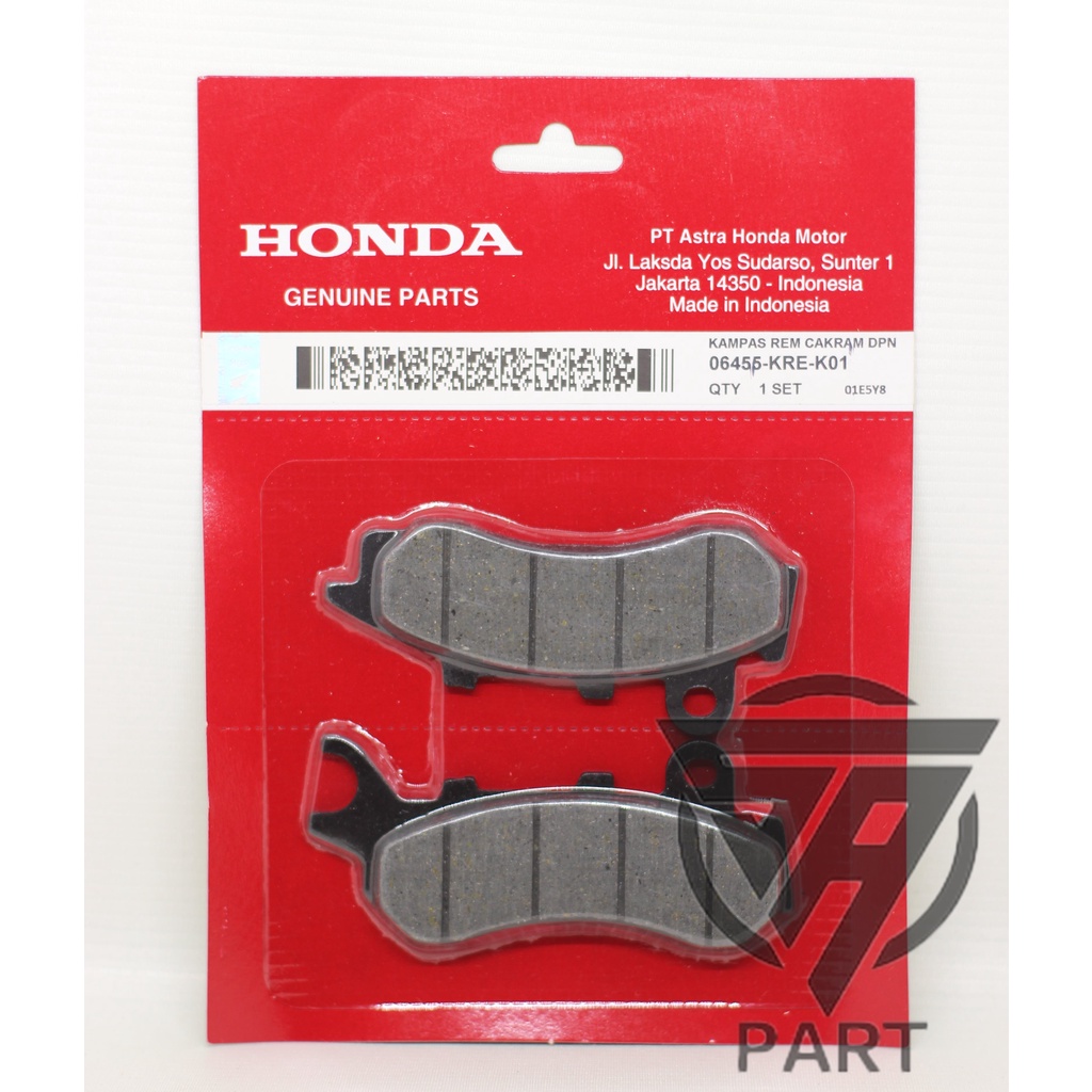 Dispad Kampas Rem Depan Disk Honda New PCX 150 Lokal CBS Non ABS KRE K01