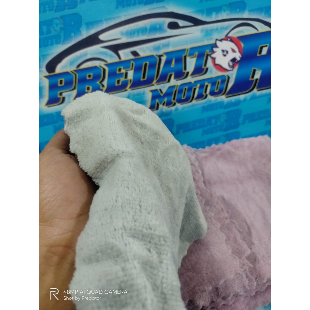 KAIN LAP MICROFIBER ANTI MINYAK DAPUR LAP CUCI PIRING GELAS CORAL DLL