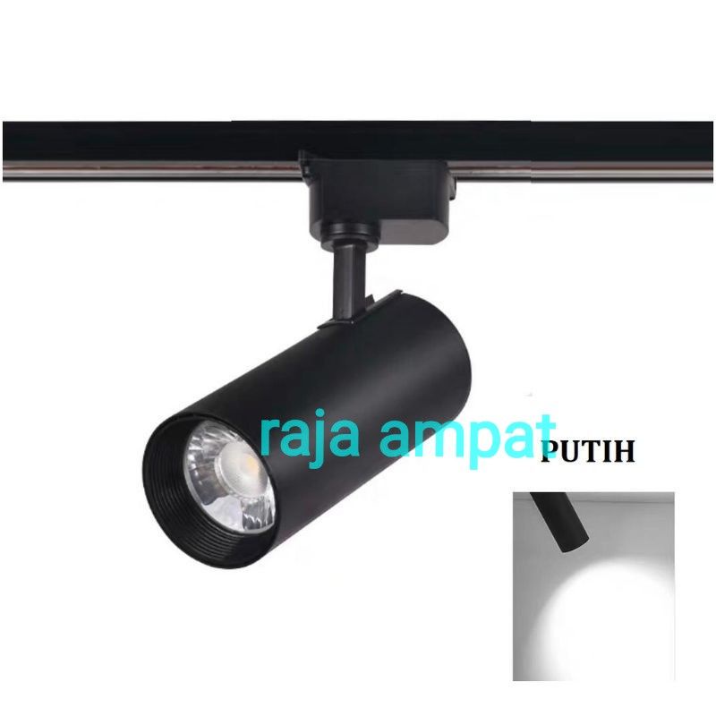 Lampu Rell Track Led Spotlight led sorot Lampu Sorot Tracklight Rel Spotlight hitam