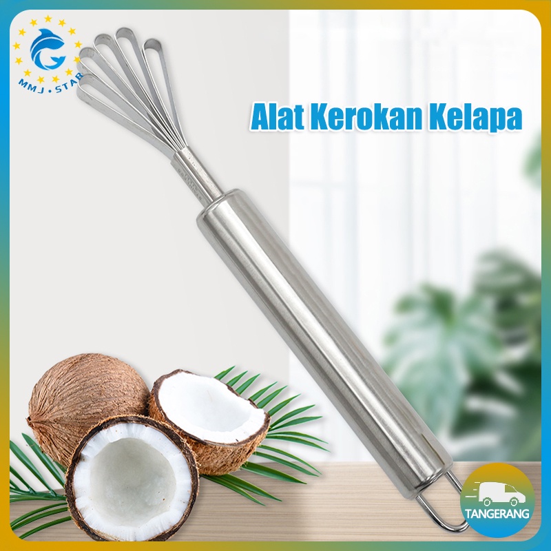 【Stainless】Alat Kerokan Kelapa/Coconut Fruit Scraper Tool/Alat Kerok Kerokan Buah Kelapa