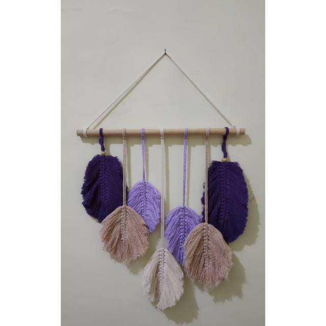 1 Set Macrame Hiasan Dinding Daun Pendek Mix Series Macrame Wall Hanging Shopee Indonesia