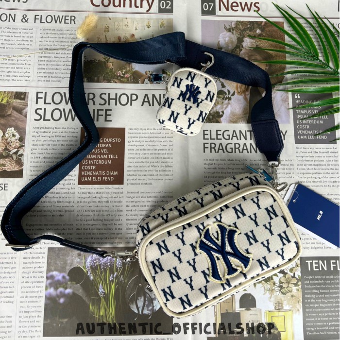 Tas MIB Mini Monogram White Crossbag New York Yankees