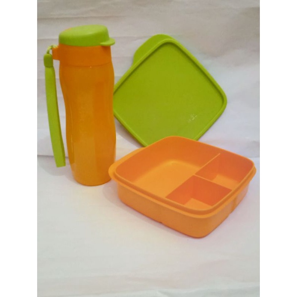 Paket Wadah Bekal Lolly Tup dan Fashion Eco Bottle 500 ml Tupperware