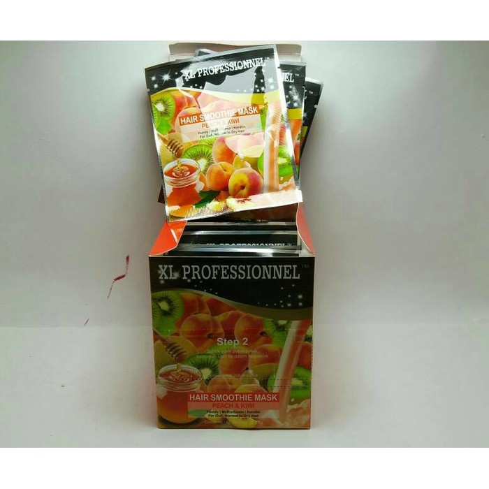 SACHET MASKER RAMBUT XL PROFESSIONNEL PEACH &amp; KIWI 25gr
