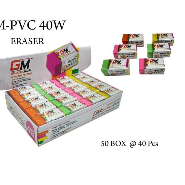 

ღ 40 pcs penghapus warna premium 4B ↮