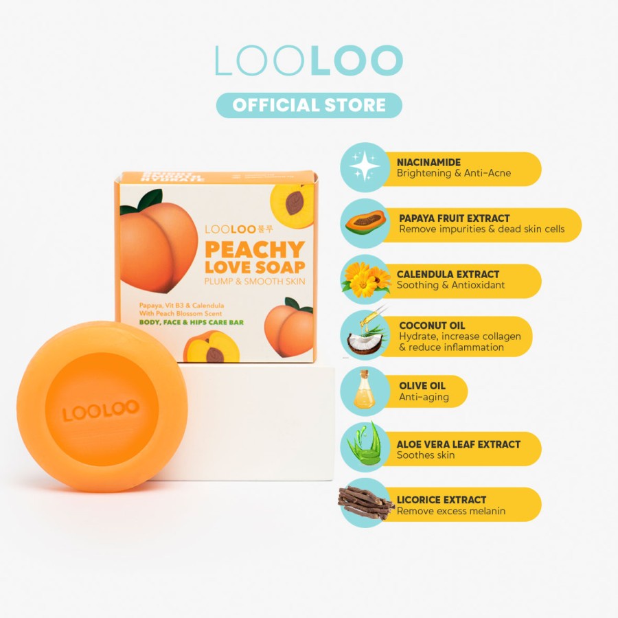 LooLoo Peachy Love Soap