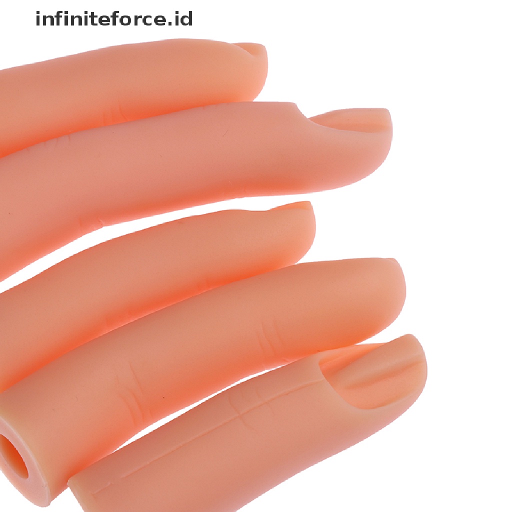 (Infiniteforce.Id) 5pcs / Set Model Jari Bahan Akrilik Untuk Latihan Nail Art