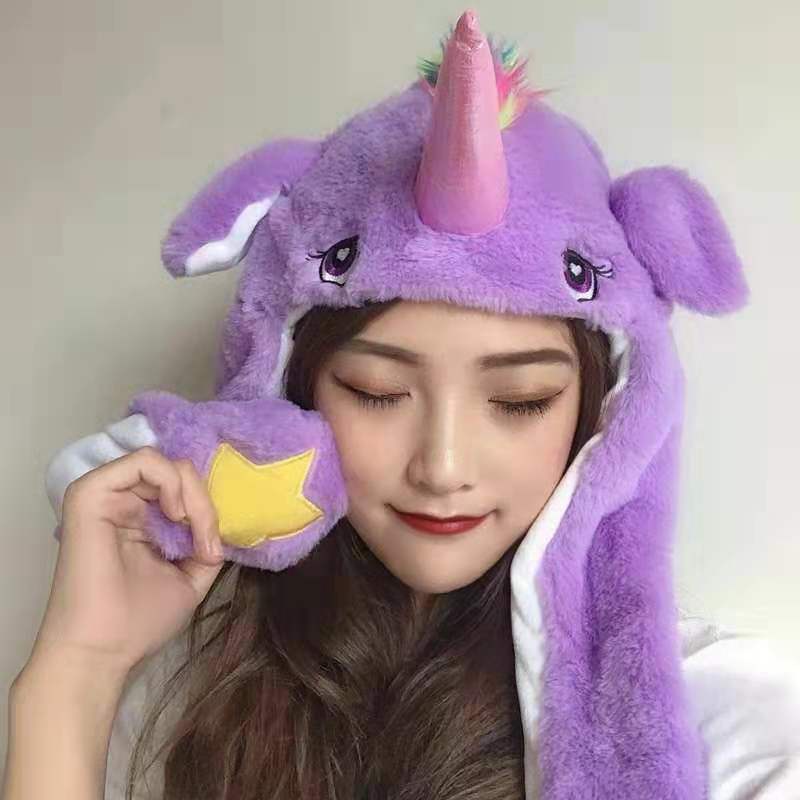 BUNNY HATT topi boneka Tik Tok TERBARU lampu LED+DANCING+MUSIK IMPORT