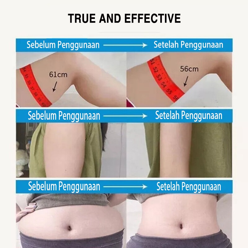 SLIMMING CREAM+ Stiker pelangsing / set produk pelangsing / Detoksifikasi dan pelangsingan ilmiah yang kuat