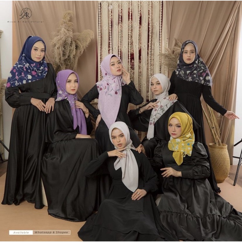 AR549  HIJAB SEGI EMPAT MOTIF BY HIJAB ARRAFI