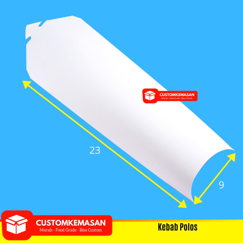 Dus Kebab / Box Kebab / Kemasan Kebab / Bungkus Kebab / Wadah Kebab / Box Kebab Pisang