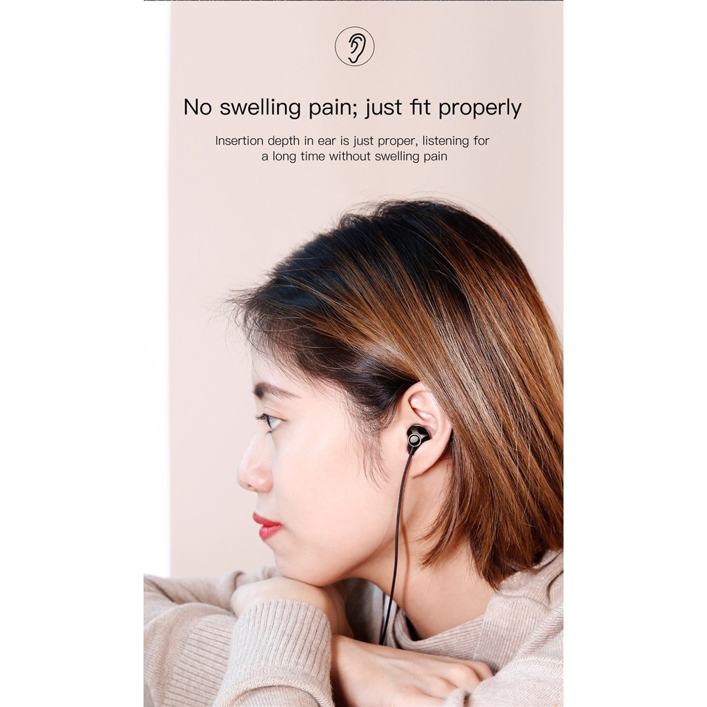 BASEUS ENCOK H06 - 3.5mm In-ear HIFI 6D Stereo Bass Wired Earphone