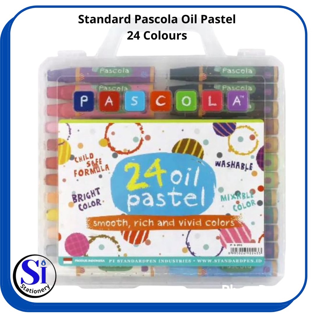 

Crayon Oil Pastel Standard Pascola 24 Warna/Pascola Oil Pastel 24 Colours