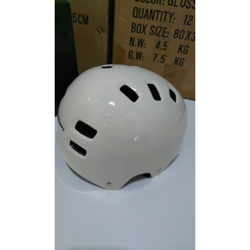 PROMO Helm  Sepeda  Batok  BMX Genio  G12  Putih TERLARIS 