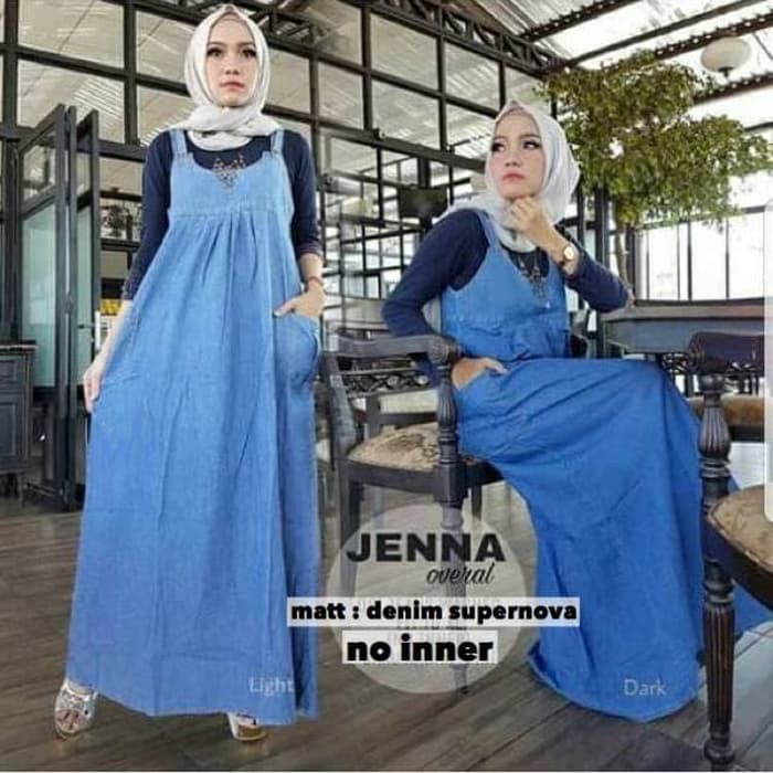 grosir fashion jakarta - baju OVERAL muslim wanita JENNA NO INNER