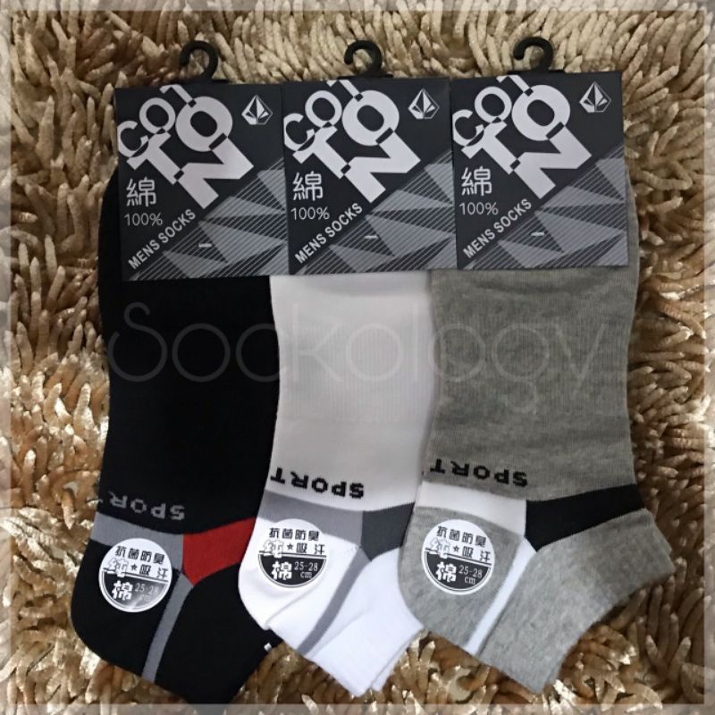 (Min 3pcs @13.000) Kaos kaki mata kaki murah Cotton mens sock