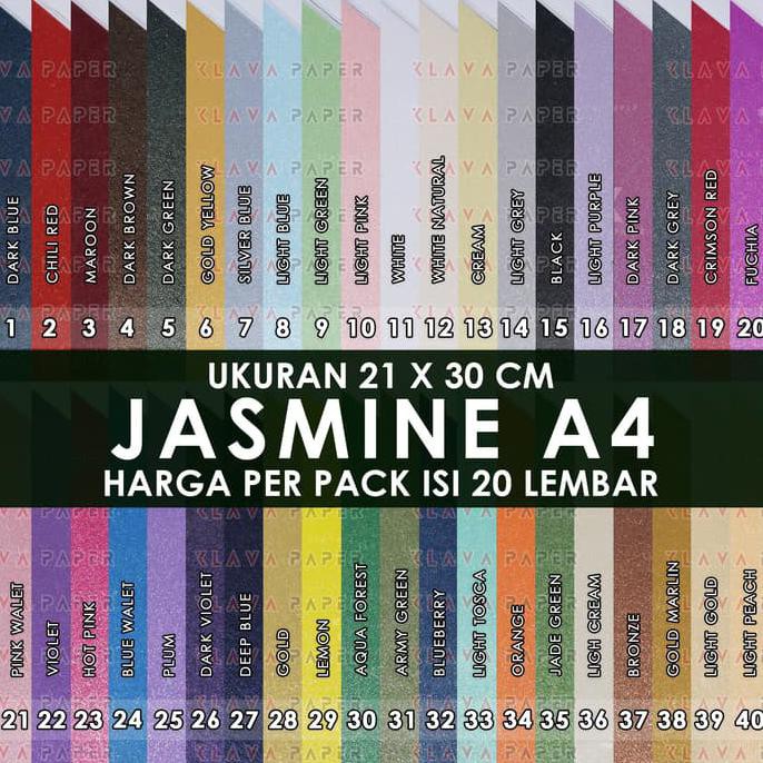 

Kertas Jasmine A4 190gsm Campur Warna @20, Kertas Undangan , Bunga