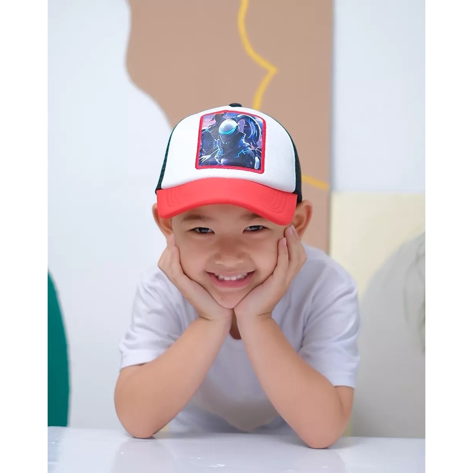 TOPI ANAK TRUCKER MOTIF KARTUN DAN GAME