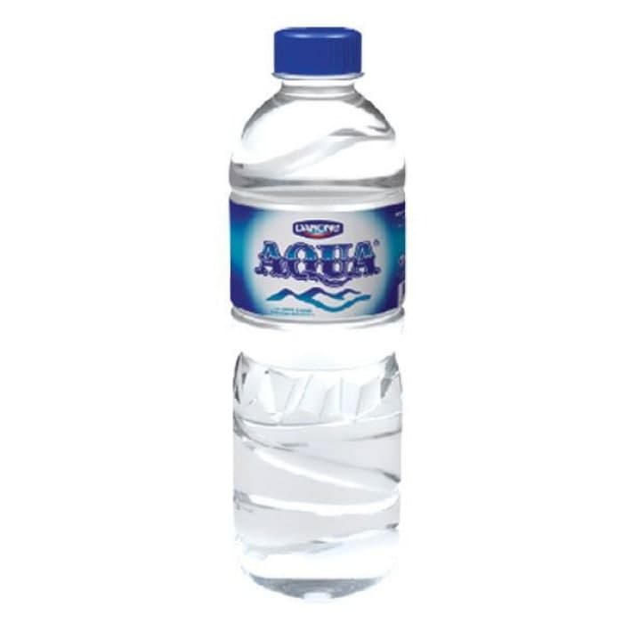 AQUA air mineral 600ML kemasan botol tanggung 1 dus