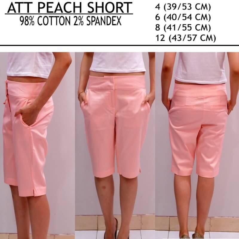 Celana Branded Wanita - ATTENTION PEACH SHORT