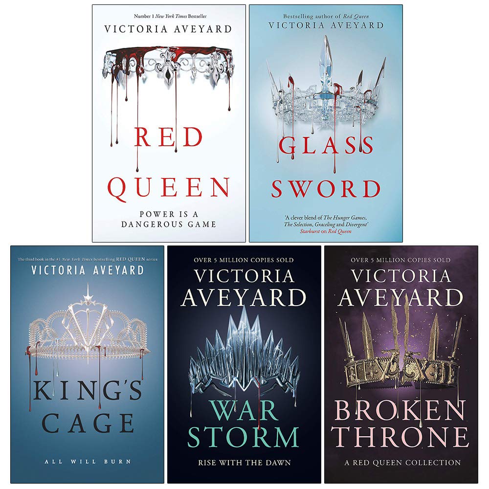 [INDONESIA] BUKU NOVEL SERI VICTORIA AVEYARD - RED QUEEN - GLASS SWORD - KINGS CAGE - WAR STORM - BROKEN THRONE - CRUEL CROWN [ORIGINAL]