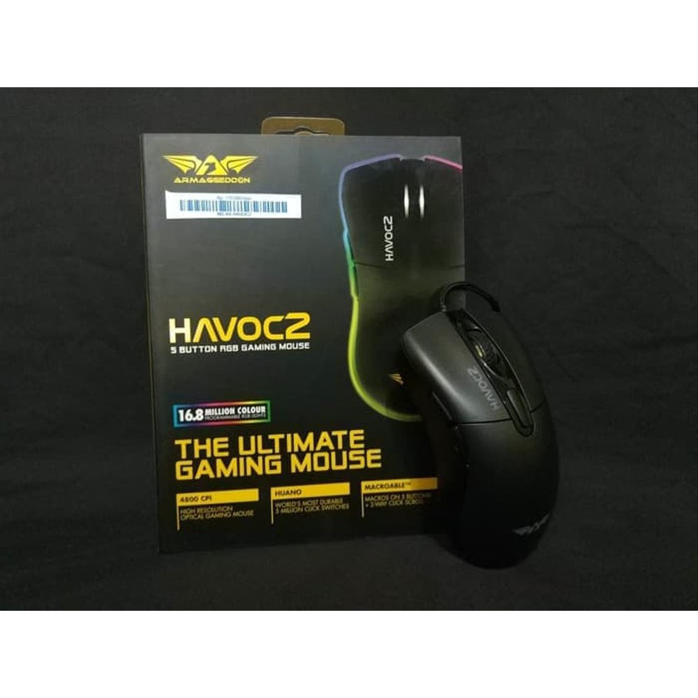 Mouse Gaming Macro HAVOC2 Armaggeddon Hitam