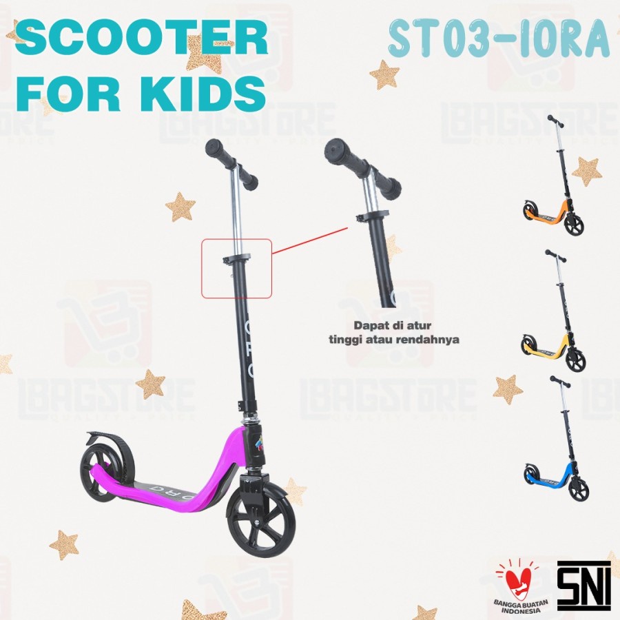 Skuter Scooter Anak Otoped Roda 2 KickBoard Remaja IORA ST03 PMB