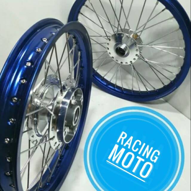 SEPAKET VELG TDR RING17 LEBAR 185-215 MOTOR SONIC150-MX NEW-SUPRA X125  DISTEL VELG WARNA BISA REQ