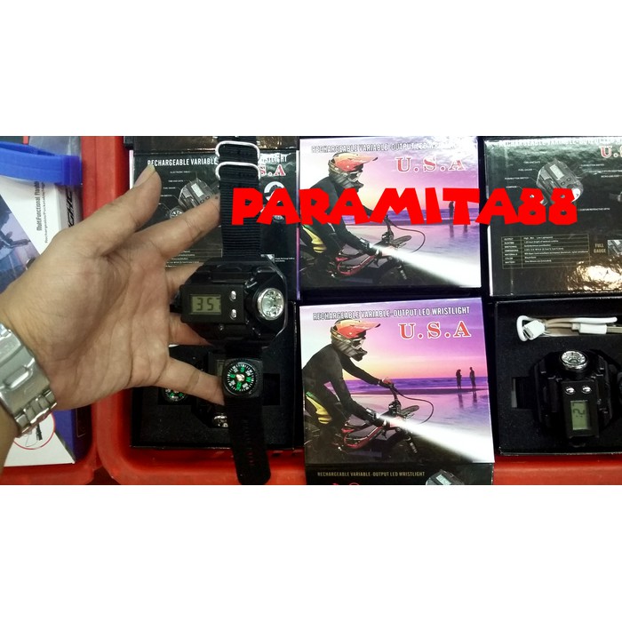 Jam tangan + senter (-KOMPAS)-