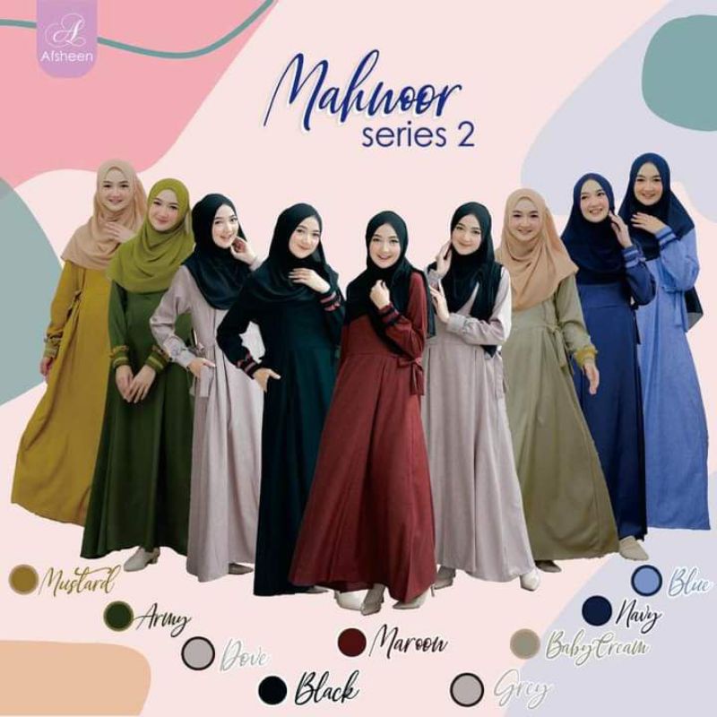 Afsheen || Gamis mahnoor Only gamis