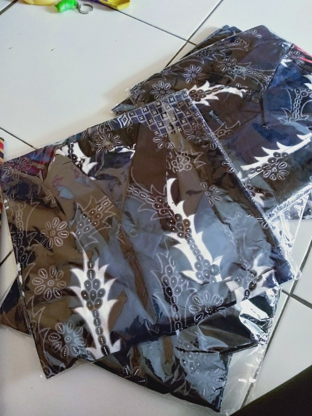 Batik Pria Lengan Panjang Batik Azmil Hrb026 Motif Keratonan Kode 002 Size M L Xl Xxl Reguler