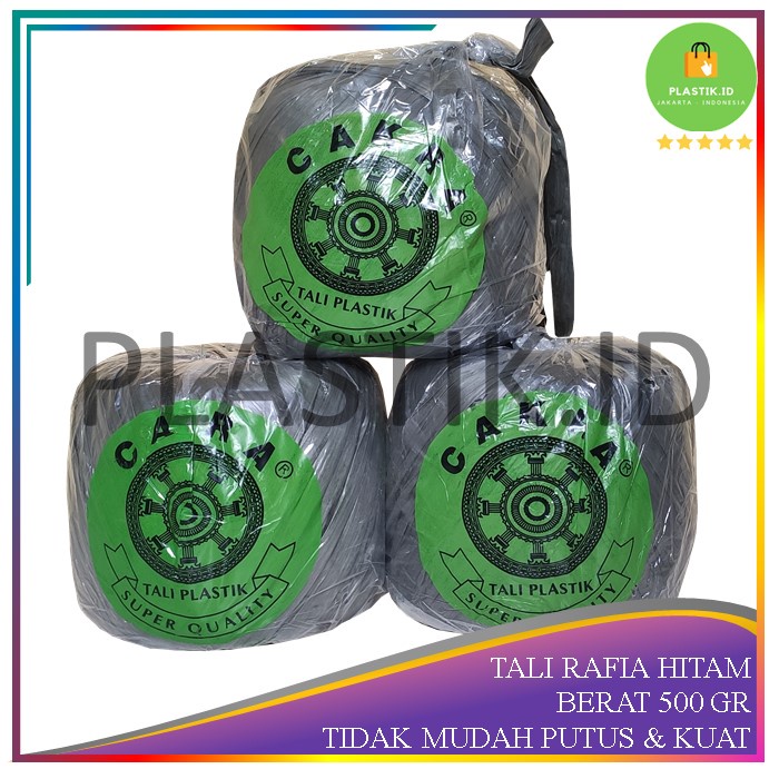

TALI RAFIA HITAM CAKRA GLOBAL TALI PLASTIK RAPIA FULL PENGIKAT TEBAL KUAT
