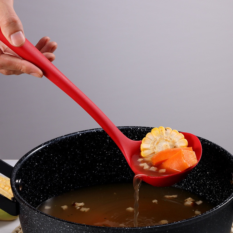 KAISSO - CENTONG KUAH SILIKON/ SILICONE LADLE / SUTIL SILICONE / SENDOK SAYUR SILICON / CENTONG SILIKON SENDOK KUAH SOP SAYUR /  CENTONG MASA SILICONE LADLE SOUP BPA FREE