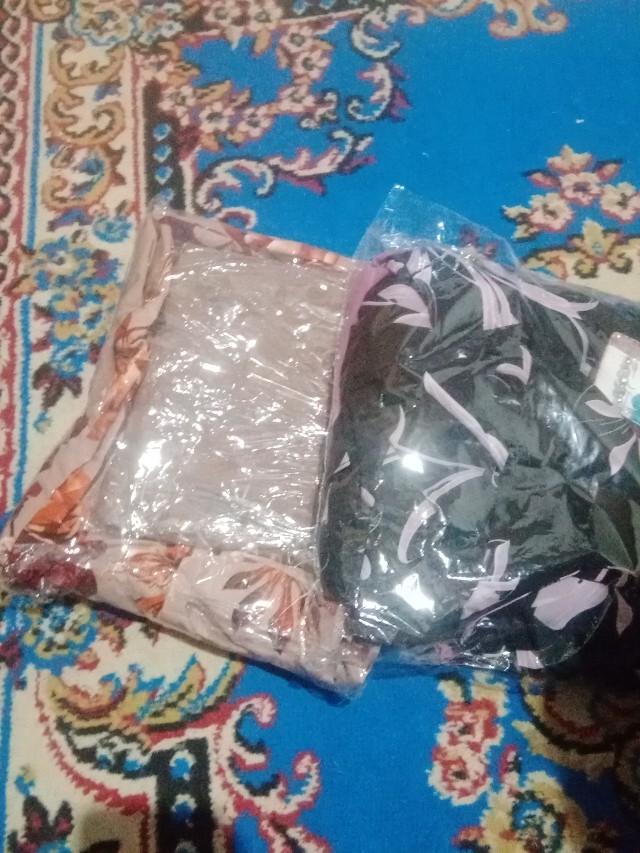 Rl-cod Syari Batik Monalisa Busui Premium Plus Khimar Ceruty 2 Layer Gamis Motif Cantik Termurah