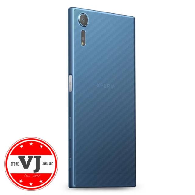 Tempered Glass Film Carbon Belakang Sony Xperia XZs Docomo AU Global Anti Gores