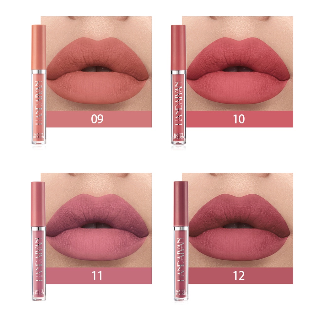 [BPOM] ALLPHV Matte Liquid Lipstik Velvet Tahan Lama Dan Anti Air 12 Warna