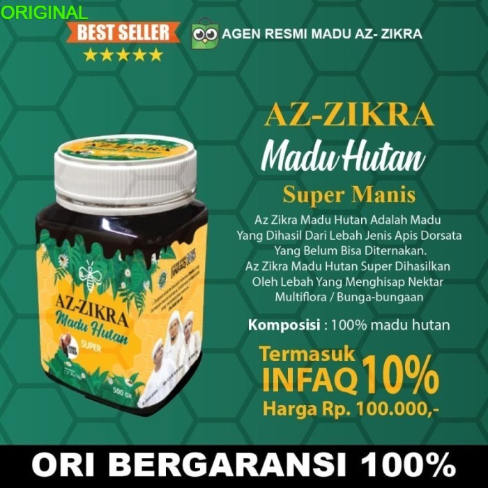 

Madu Azzikra Az-Zikra Hutan Super Manis 500gr Asli (KEMASAN BARU)