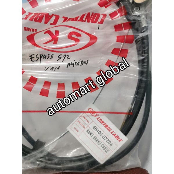 kabel rem tangan espass s92 minibus 46400-87z04