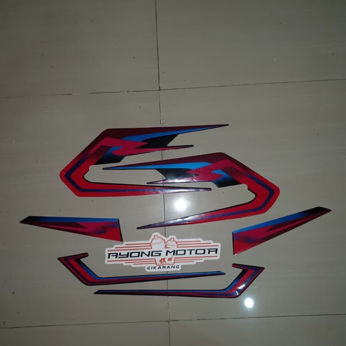 Striping RX Spesial 1997 Hitam Merah