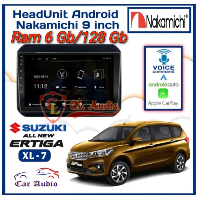 Head Unit Android ERTIGA Ram 6Gb/128Gb NAKAMICHI ELITE PRO