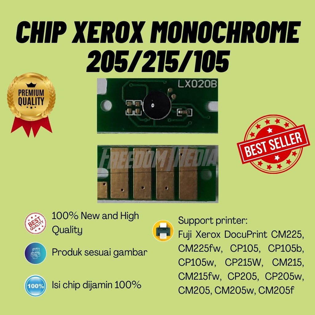 Chip Toner Xerox P205 205 M205 P105 P205B M205B P205 Mono