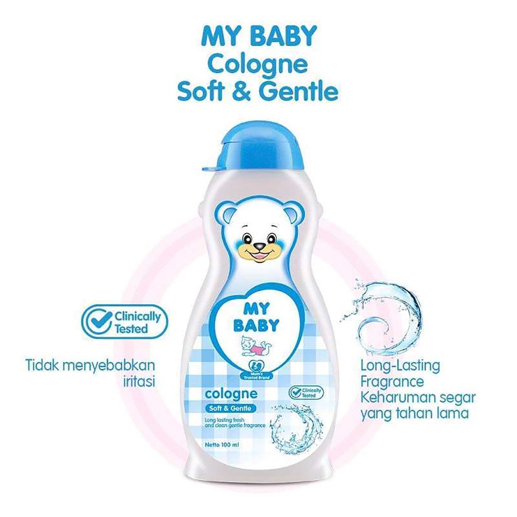 My Baby Cologne 100ml - My Baby Cologne Soft Gentle &amp; Sweet Floral - Cologne Bayi - Minyak Wangi My