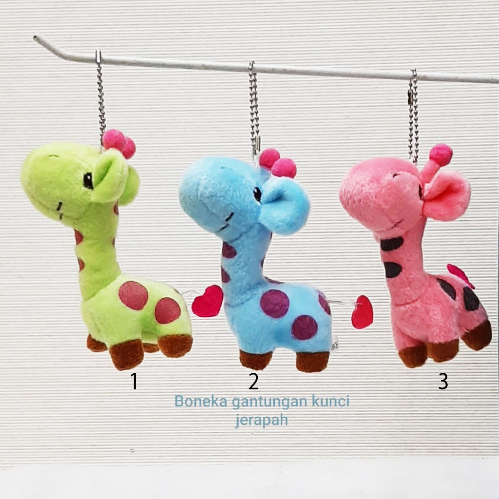 Gantungan Keychain Boneka pink panther gajah jerapah souvenir bucket bunga florist mercahindise