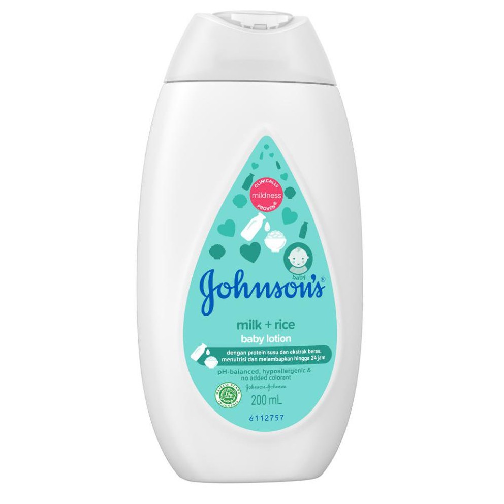 Johnson’s Milk+Rice Lotion 200 ml - Lotion Bayi