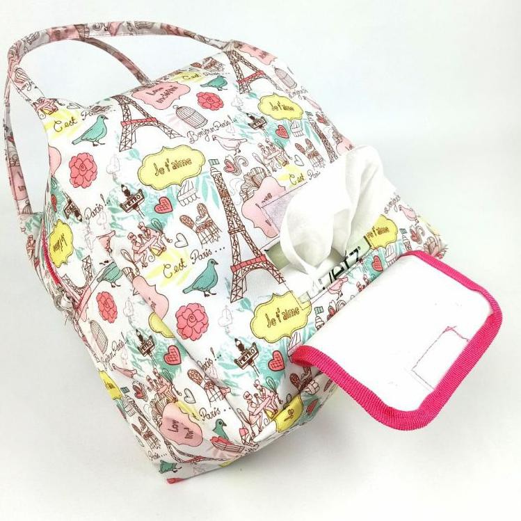 TAS MULTIFUNGSI NEW NORMAL Tissu basah dan kering traveling kit diapers bag  kekinian .