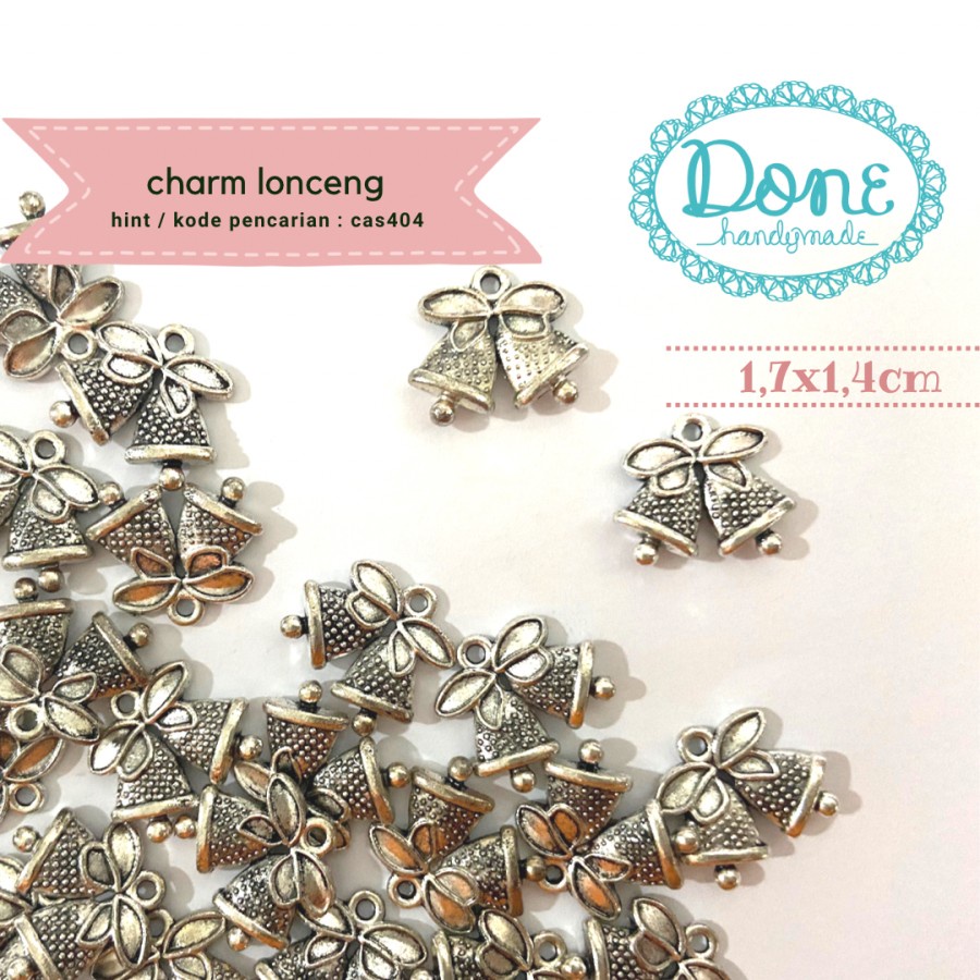 Done handymade charm lonceng christmas bell liontin bandul cas404