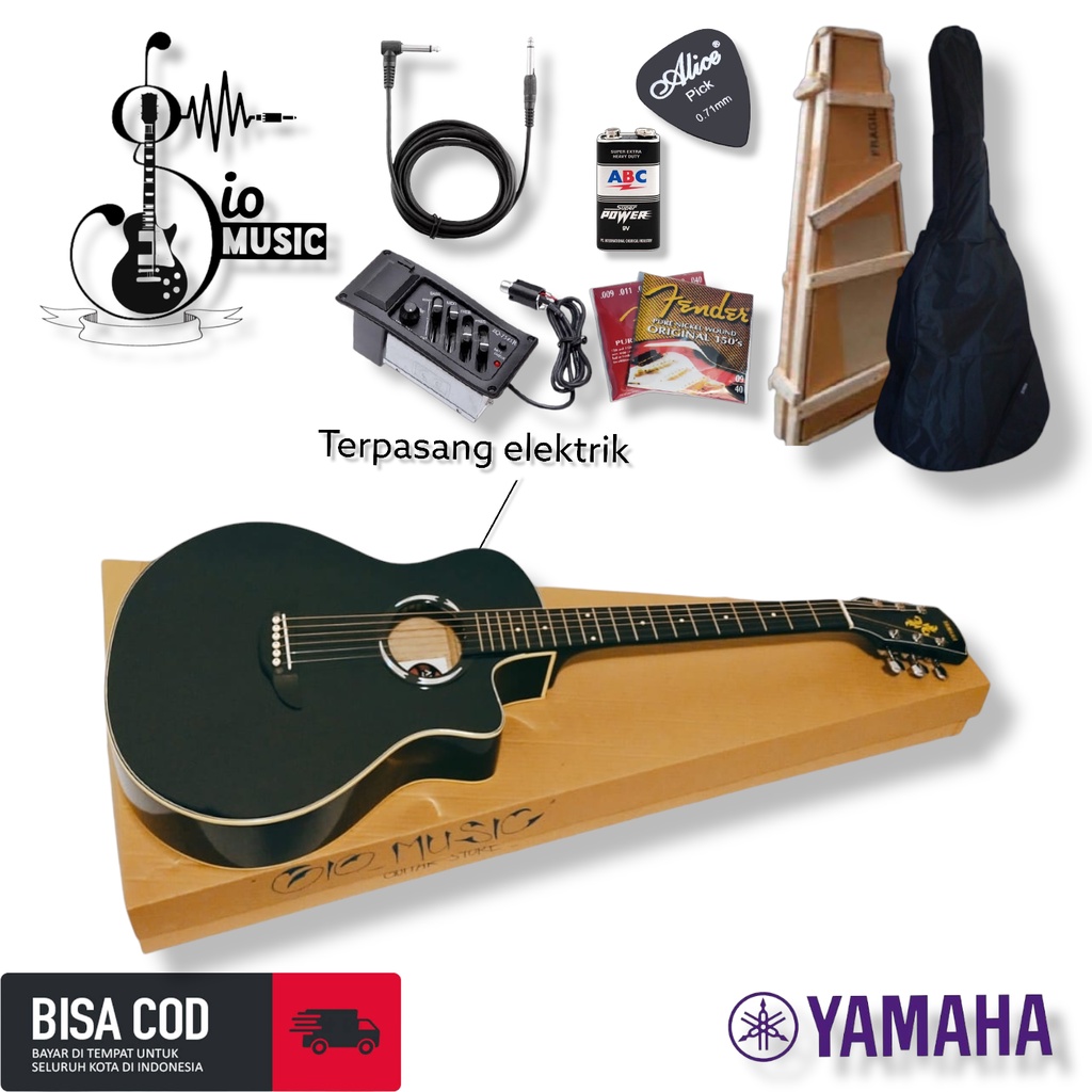 Gitar Yamaha Apx500ii Akustik elektrik Tanam besi FREE PACKING KAYU [ kualitas medium top ]