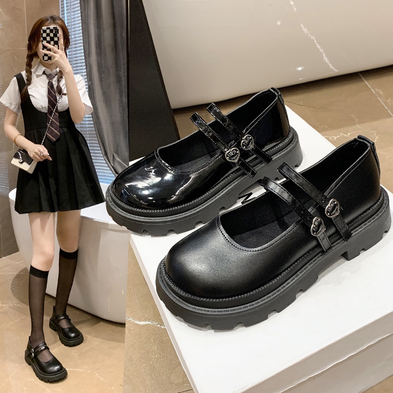 L001 Sepatu Mary Jane Wanita, Sepatu Wanita, Goddess Essentials,tinggi 3CM