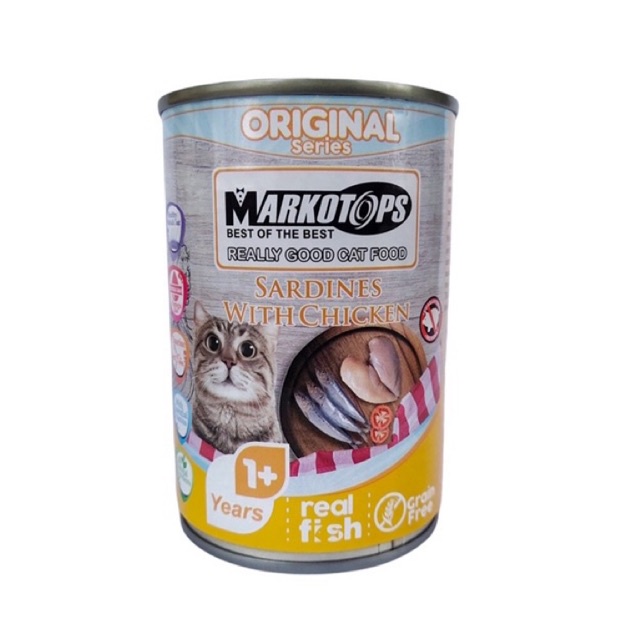 Makanan Anak Kucing Basah MARKOTOPS KITTEN 400GR Cat wet Food kitten